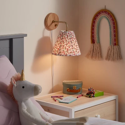 2pk Floral Shade Kids' Wall Sconces - Pillowfort™ - Image 2