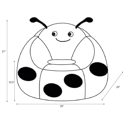 Ladybug Kids' Bean Bag Chair - Pillowfort™ - Image 5