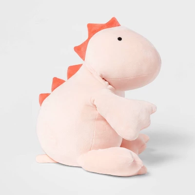 Dinosaur Weighted Plush Kids' Throw Pillow White/Blush - Pillowfort™ - Image 3