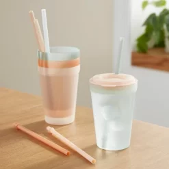 Kids' 6pc Plastic Tumbler Straws - Pillowfort™: Reusable Drinkware Accessories For Kids