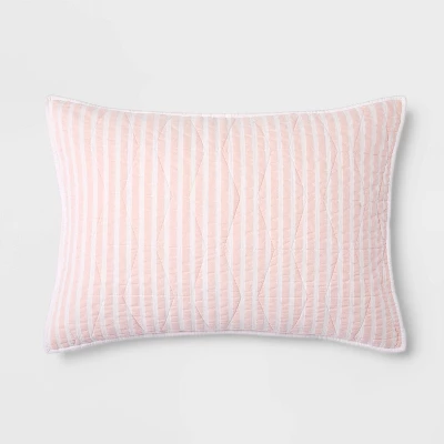Chambray Striped Kids' Sham - Pillowfort™ - Image 4