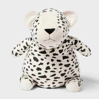 Cheetah Weighted Plush Kids' Throw Pillow Black And White - Pillowfort™ - Image 3