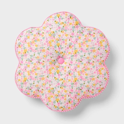 Flower Kids' Floor Cushion Throw Pillow - Pillowfort™ - Image 3