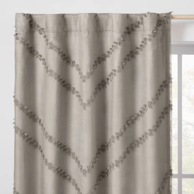 Blackout Chevron Clip Dotted Sheer Overlay Kids' Panel - Pillowfort™