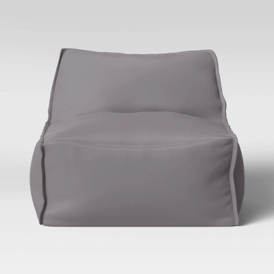 Armless Lounge Kids' Chair Gray - Pillowfort™ - Image 2