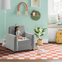 Checker Kids' Rug Pink - Pillowfort™