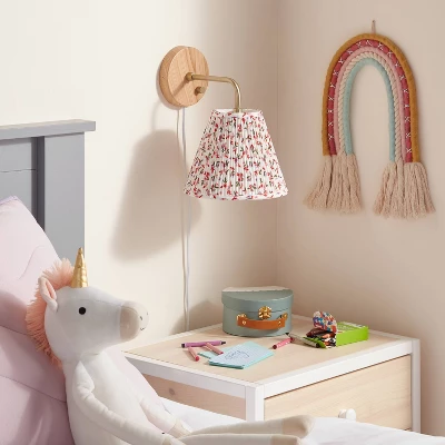2pk Floral Shade Kids' Wall Sconces - Pillowfort™
