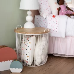 Wire Kids' Storage Floor Bin White - Pillowfort™