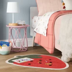 Strawberry Shaped Kids' Accent Rug - Pillowfort™
