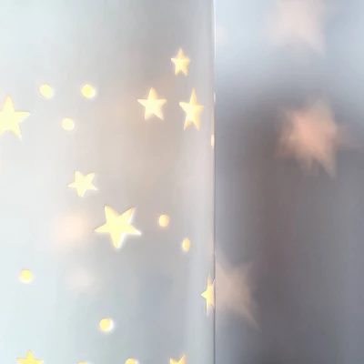 2-in-1 Starry Kids' Table Lamp White - Pillowfort™ - Image 3