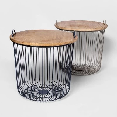 Wire Kids' Storage Floor Bin Gray - Pillowfort™ - Image 4