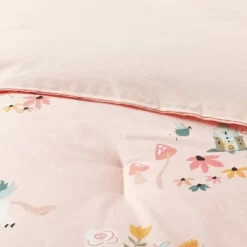 Toddler Kids' Pegasus Comforter - Pillowfort™: Multicolored Animal Print, Cotton, Polyester Fill, Machine Washable