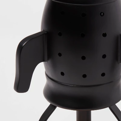 Spaceship Figural Kids' Table Lamp Black - Pillowfort™ - Image 3