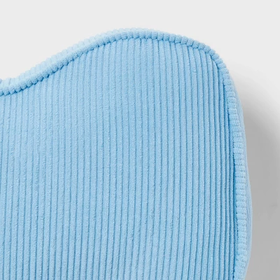 Blue Wave Corduroy Kids' Decorative Pillow - Pillowfort™ - Image 3