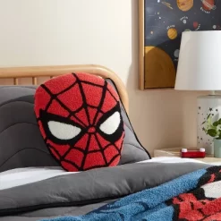 Marvel Spider-Man Mask Kids' Decorative Throw Pillow - The Marvel Collection By Pillowfort™