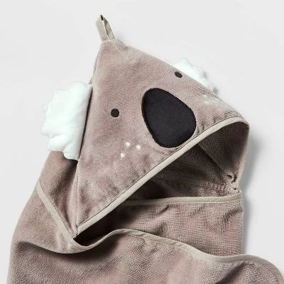 25"x50" Koala Kids' Hooded Towel - Pillowfort™ - Image 2