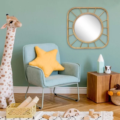 Bamboo Square Kids' Mirror - Pillowfort™ - Image 4