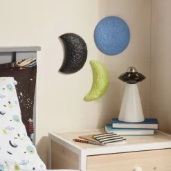 3pc Resin Moon Kids' Wall Decor Set - Pillowfort™