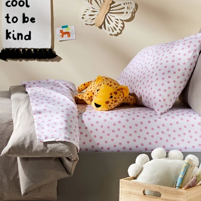 Cheetah Weighted Plush Kids' Throw Pillow Yellow - Pillowfort™ - Image 2