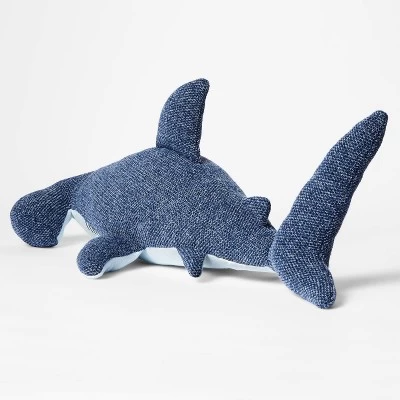 Hammerhead Kids' Throw Pillow Blue - Pillowfort™