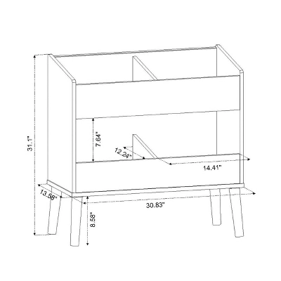 Modern Two Shelf Toy Kids' Bin White - Pillowfort™ - Image 6