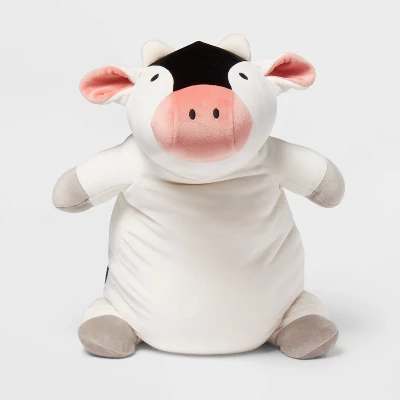 Cow Weighted Plush Kids' Throw Pillow Black/White - Pillowfort™ - Image 3