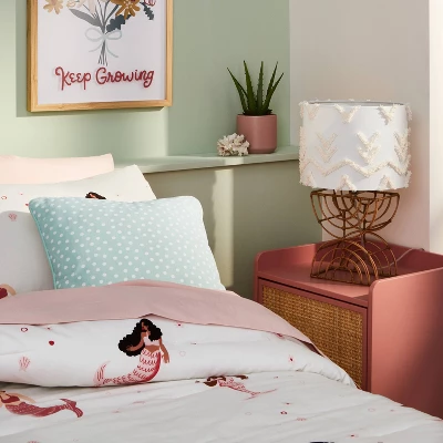 Boho Rattan Kids' Table Lamp - Pillowfort™ - Image 2