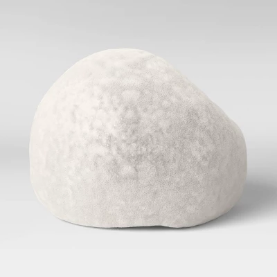 XL Fuzzy Kids' Bean Bag Cream - Pillowfort™ - Image 3