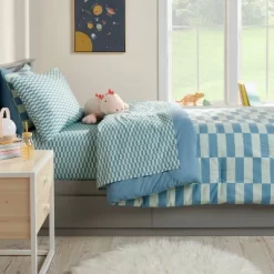 Cotton Kids' Sheet Checker - Pillowfort™