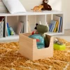 Stackable Kids' Wood Storage Bin Natural - Pillowfort™