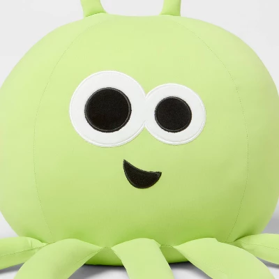 Alien Soothing Weighted Plush Kids' Throw Pillow Green - Pillowfort™ - Image 3