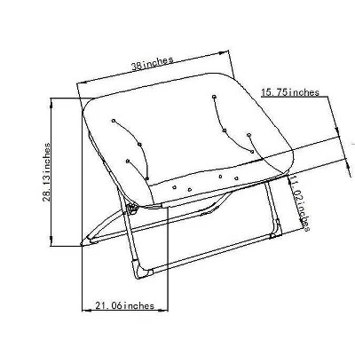 Folding Dish Kids’ Loveseat - Pillowfort™ - Image 4