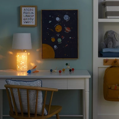 2-in-1 Starry Kids' Table Lamp White - Pillowfort™ - Image 4