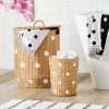 Woven Paper Dot Kids' Wastebasket - Pillowfort™