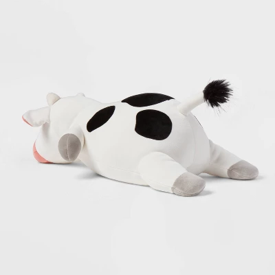 Cow Weighted Plush Kids' Throw Pillow Black/White - Pillowfort™ - Image 2
