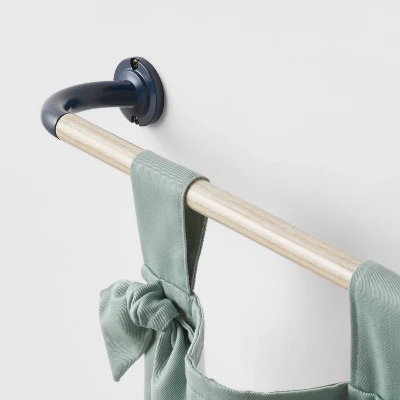 Blackout Kids' Curtain Rod Navy - Pillowfort™ - Image 2