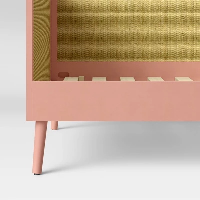 Twin Rattan & Wood Kids' Daybed Pink - Pillowfort™ - Image 2