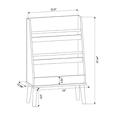 Modern Tall Three Shelf Kids' Bookshelf - Pillowfort™ - Image 5