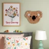 Water Hyacinth Koala Head Kids' Wall Decor Natural - Pillowfort™