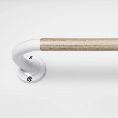 Blackout Kids' Curtain Rod Natural Wood/White - Pillowfort™ - Image 3