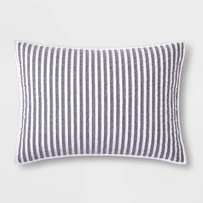 Chambray Striped Kids' Sham - Pillowfort™ - Image 5